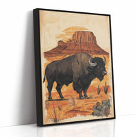 AL0229 - Premium Art Print - Black Framed Canvas image 1