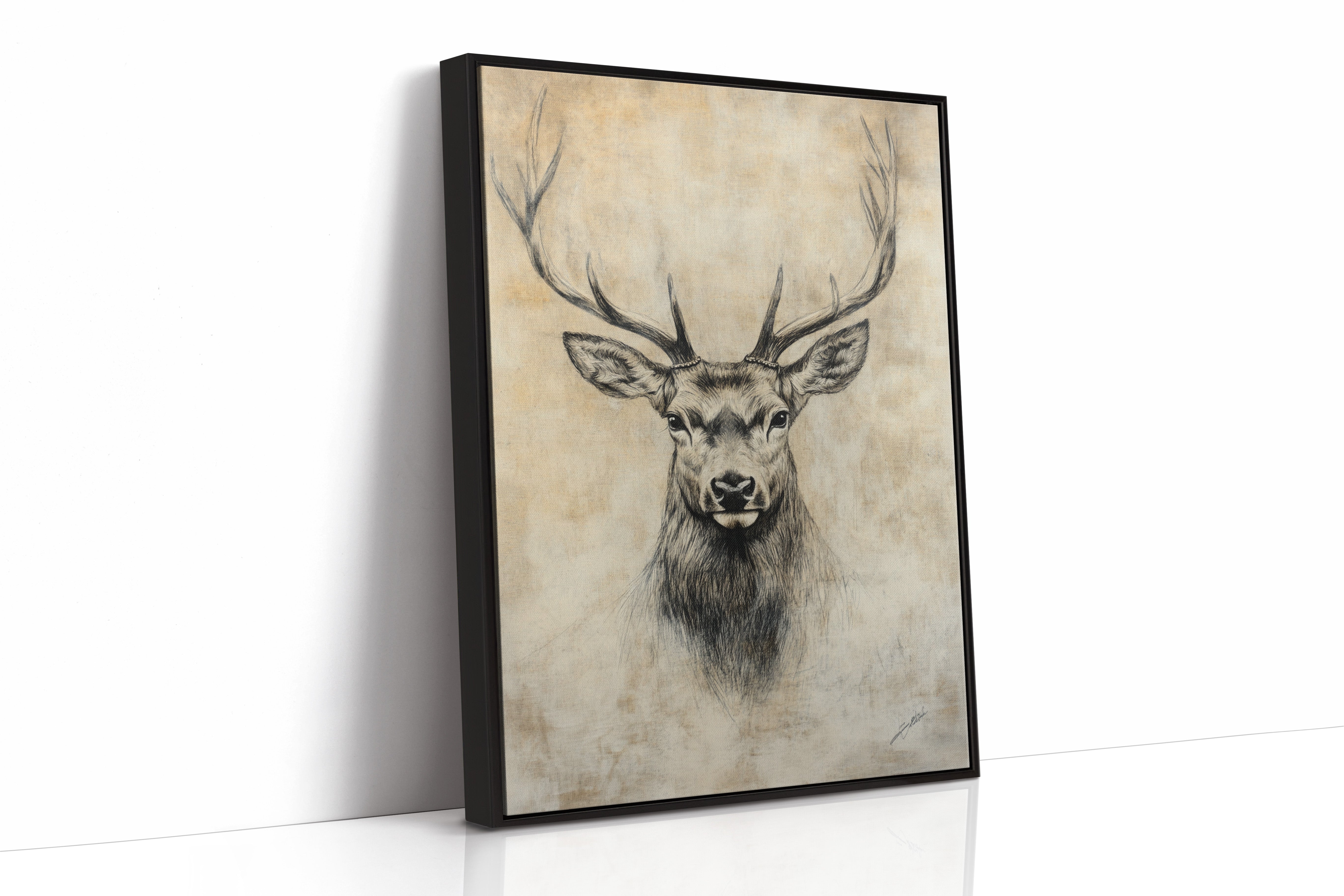 AL0235 - Premium Art Print - Black Framed Canvas image 1