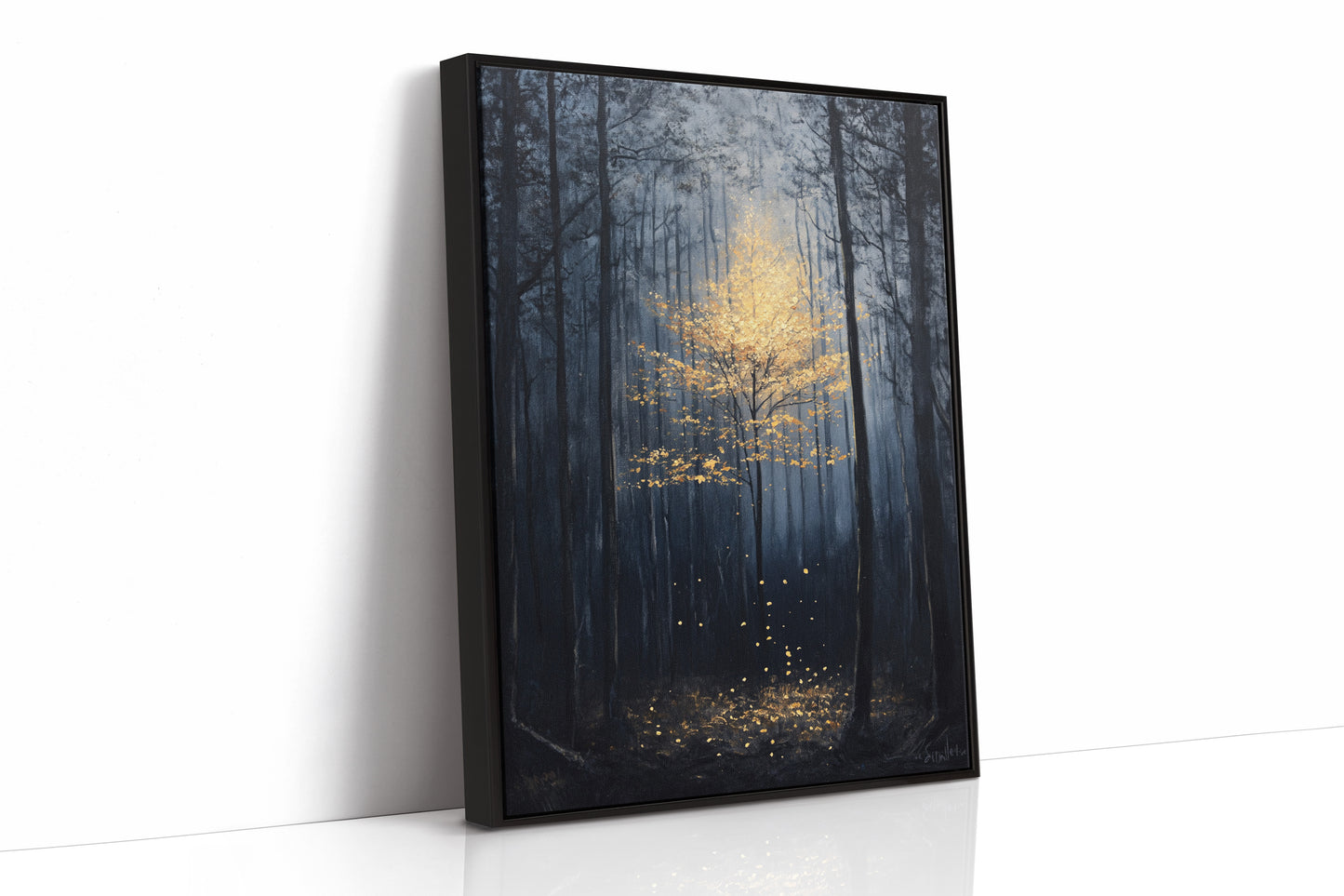 AL0254 - Premium Art Print - Black Framed Canvas image 1