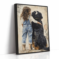 AL0288 - Premium Art Print - Black Framed Canvas image 1
