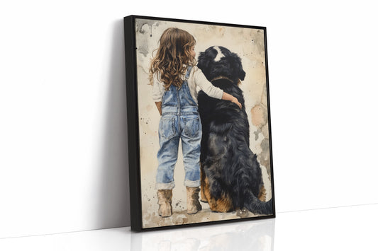 AL0288 - Premium Art Print - Black Framed Canvas image 1