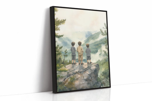 AL0289 - Premium Art Print - Black Framed Canvas image 1