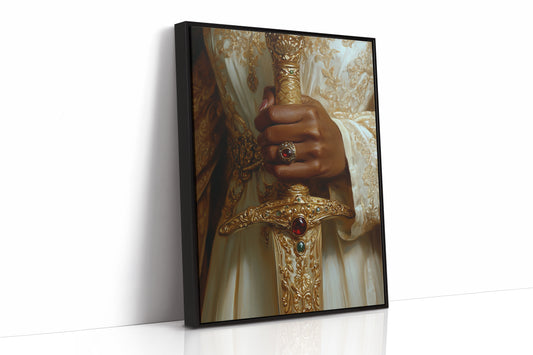 AL0302 - Premium Art Print - Black Framed Canvas image 1