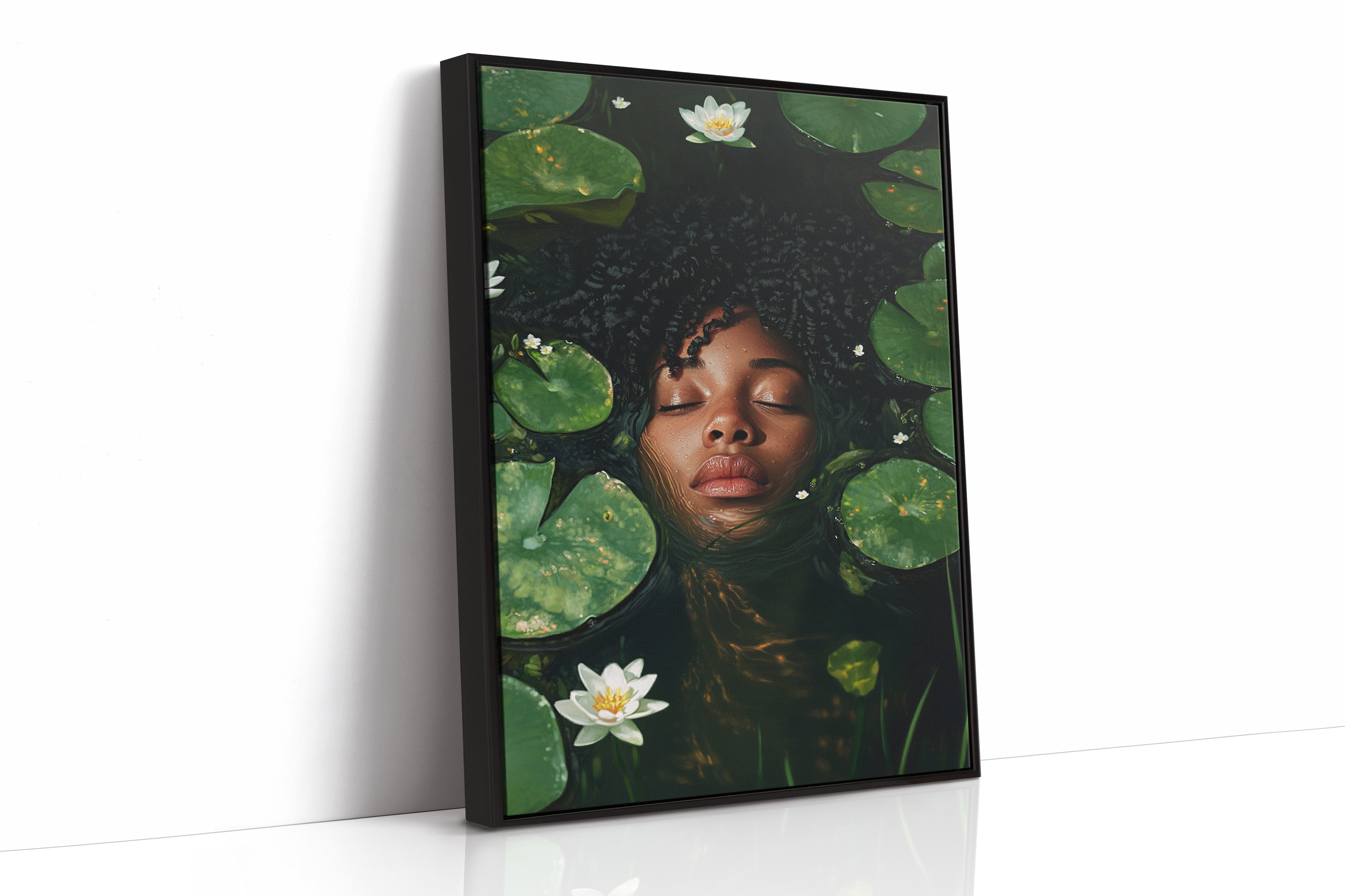 AL0303 - Premium Art Print - Black Framed Canvas image 1