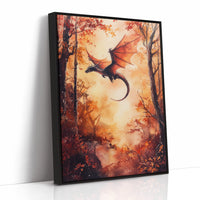 AL0305 - Premium Art Print - Black Framed Canvas image 1