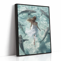 AL0307 - Premium Art Print - Black Framed Canvas image 1