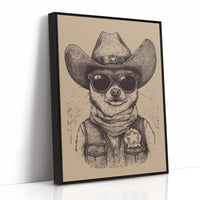 AL0737 - Premium Art Print - Black Framed Canvas image 1