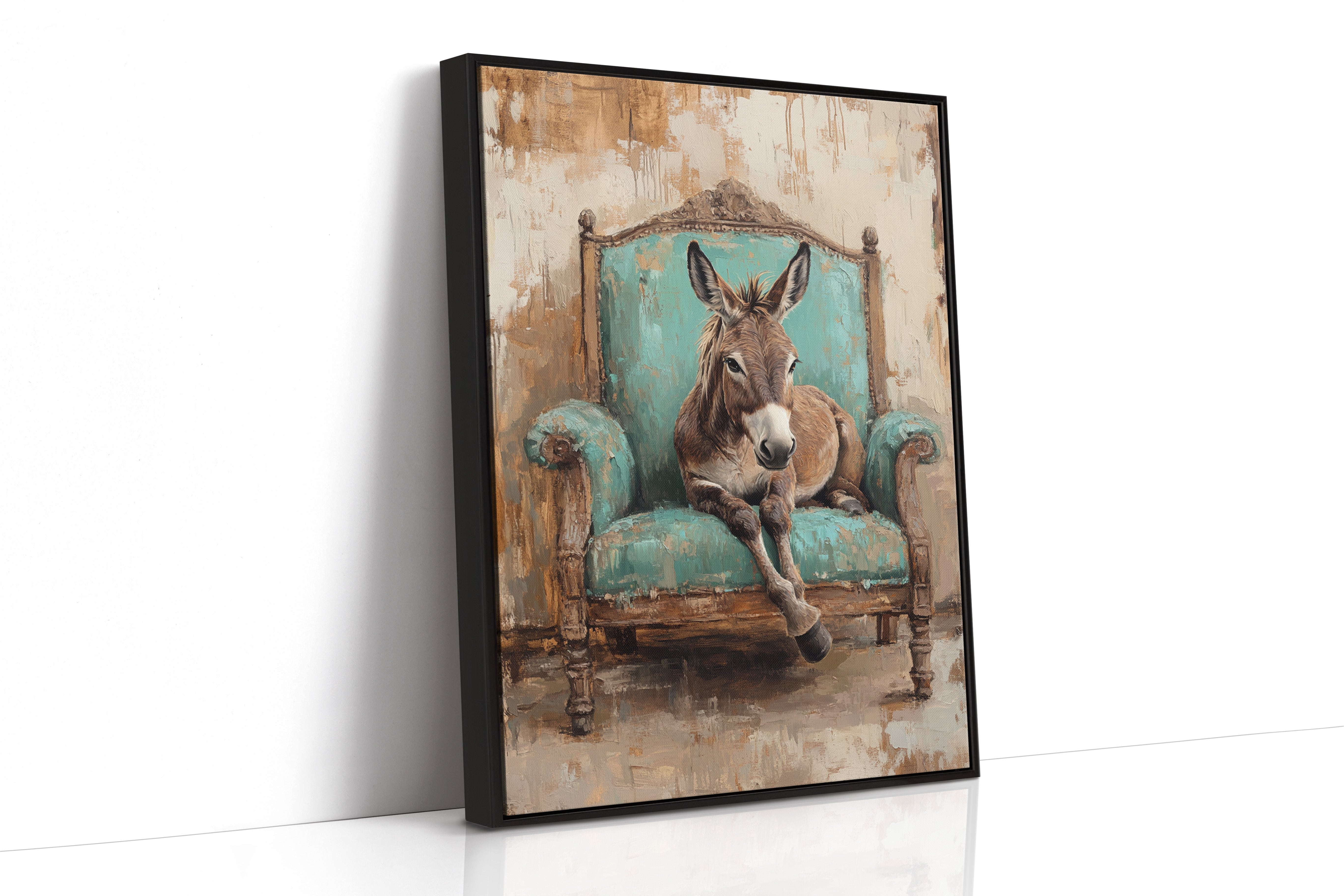 AL0742 - Premium Art Print - Black Framed Canvas image 1