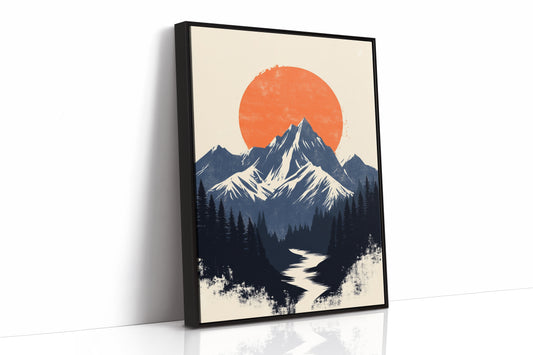 AL0755 - Premium Art Print - Black Framed Canvas image 1