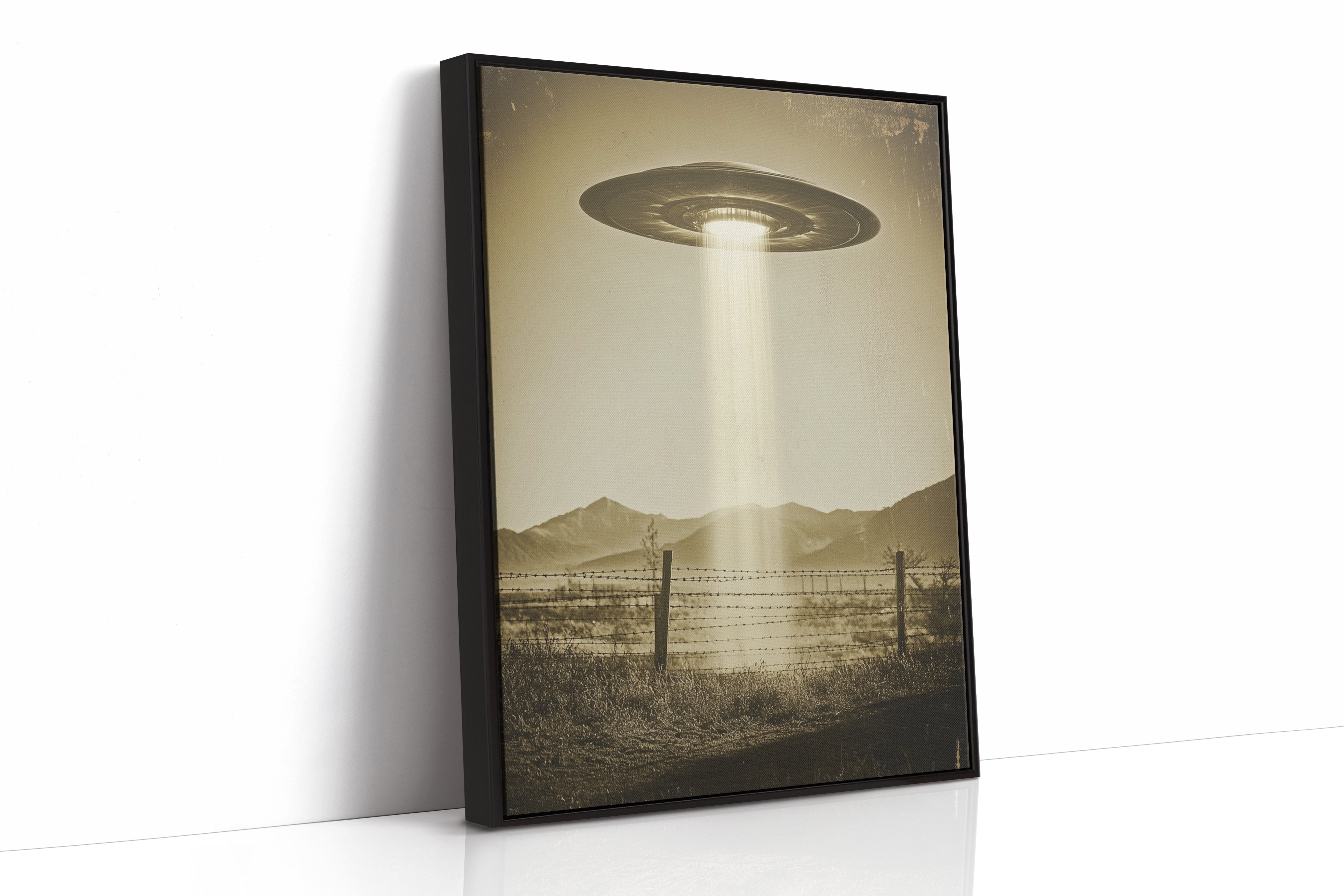 AL0775 - Premium Art Print - Black Framed Canvas image 1