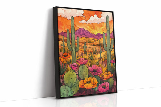 AL0778 - Premium Art Print - Black Framed Canvas image 1