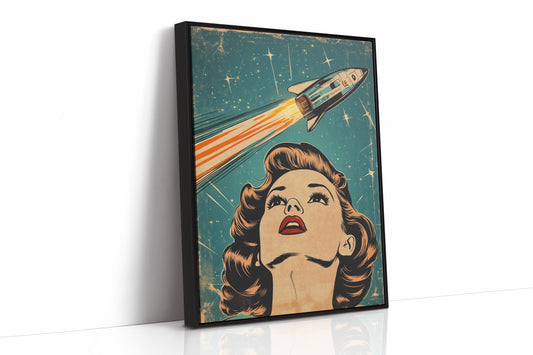 AL0783 - Premium Art Print - Black Framed Canvas image 1