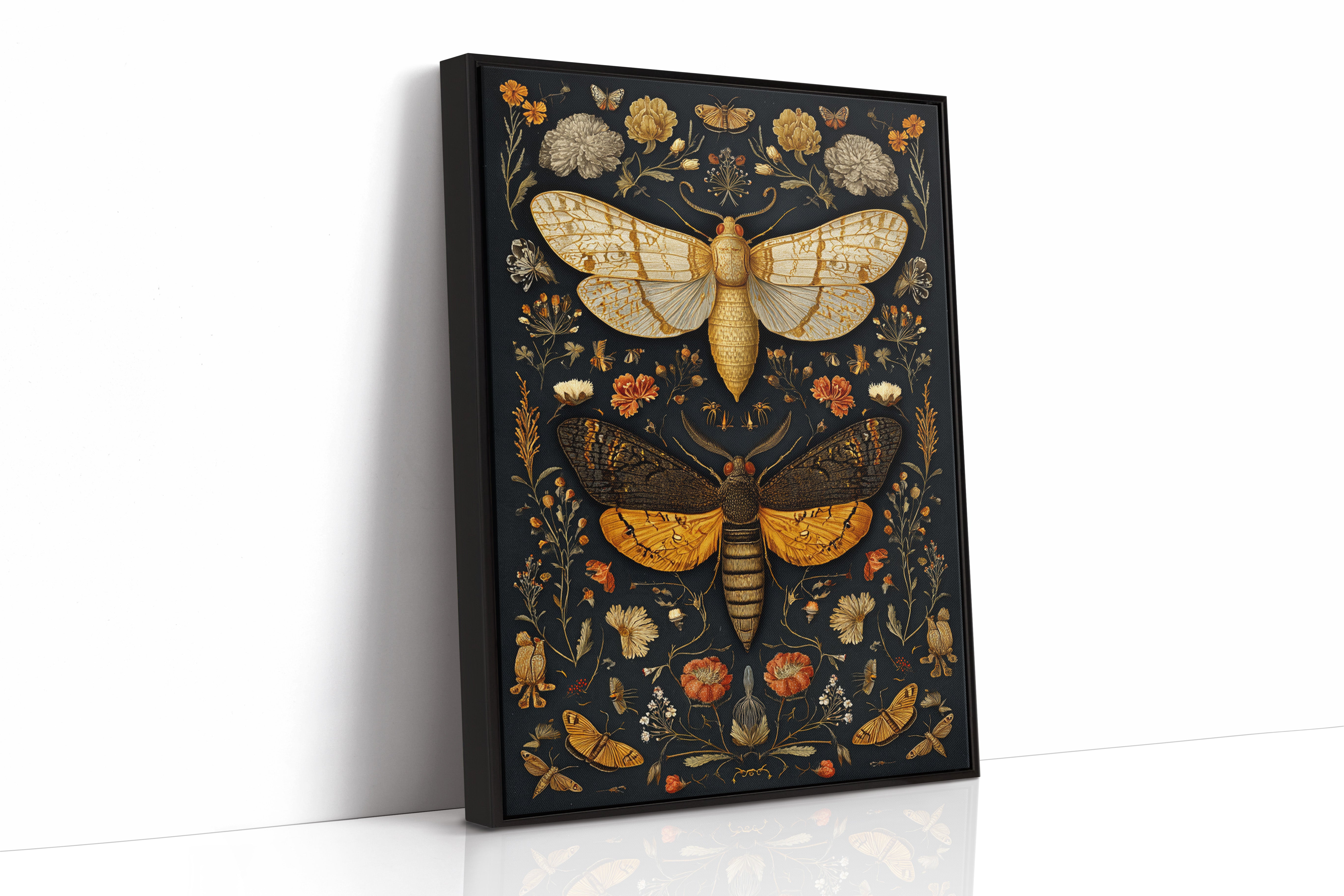 JK1374 - Premium Art Print - Black Framed Canvas image 1