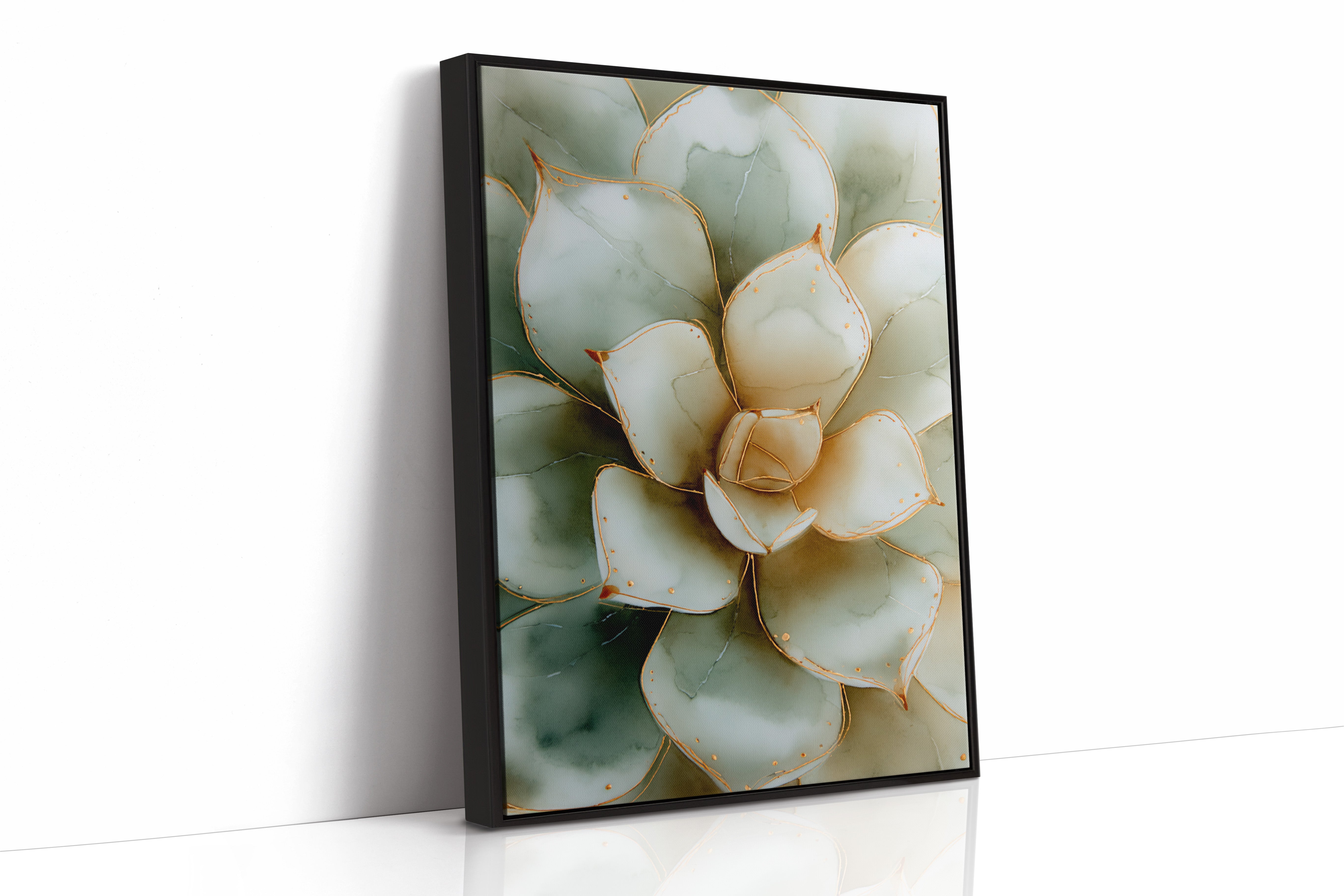 AL1878 - Premium Art Print - Black Framed Canvas image 1