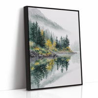 AL1860 - Premium Art Print - Black Framed Canvas image 1