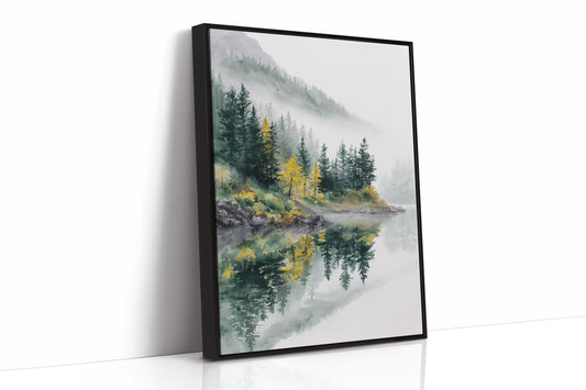 AL1860 - Premium Art Print - Black Framed Canvas image 1