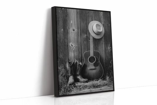 AL1863 - Premium Art Print - Black Framed Canvas image 1