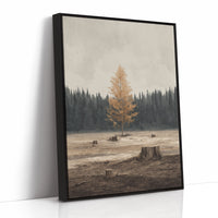 AL1840 - Premium Art Print - Black Framed Canvas image 1