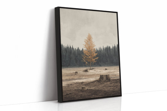 AL1840 - Premium Art Print - Black Framed Canvas image 1