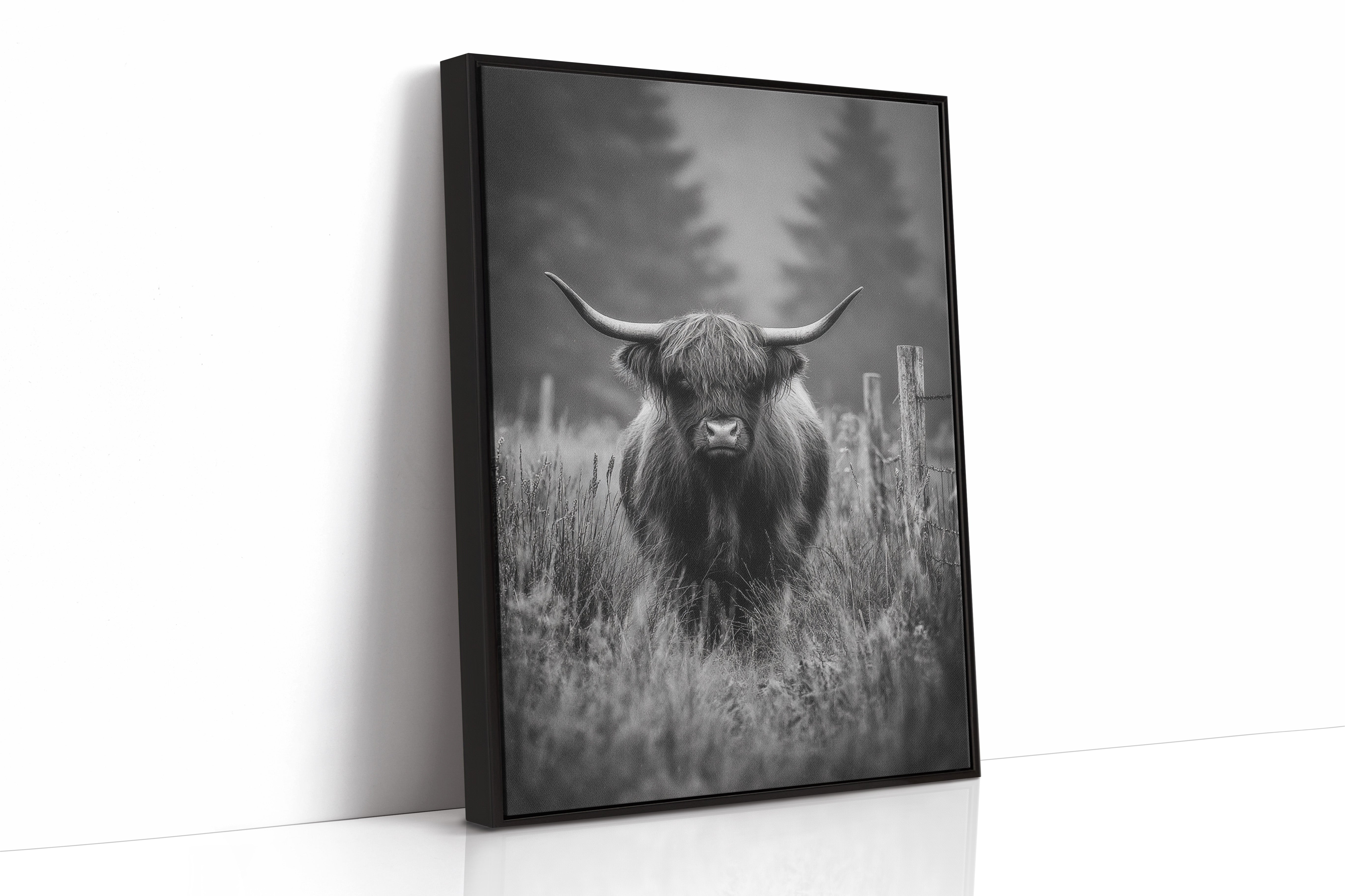 AL1829 - Premium Art Print - Black Framed Canvas image 1