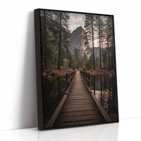 AL1807 - Premium Art Print - Black Framed Canvas image 1