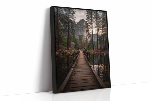 AL1807 - Premium Art Print - Black Framed Canvas image 1