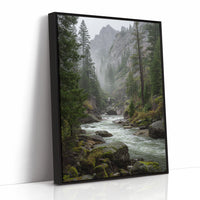 AL1808 - Premium Art Print - Black Framed Canvas image 1