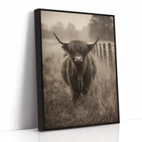 AL1809 - Premium Art Print - Black Framed Canvas image 1