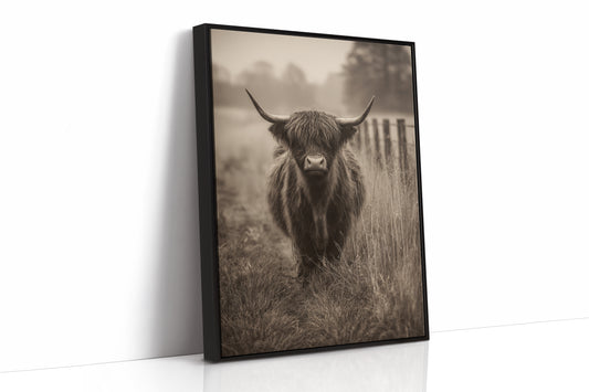 AL1809 - Premium Art Print - Black Framed Canvas image 1