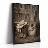 AL1812 - Premium Art Print - Black Framed Canvas image 1