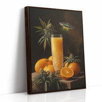 AL0004 - Brown Framed Canvas image 1