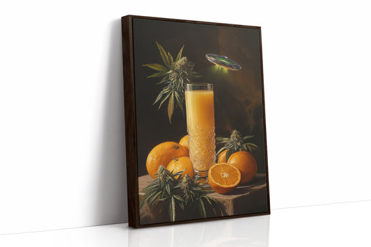 AL0004 - Brown Framed Canvas image 1