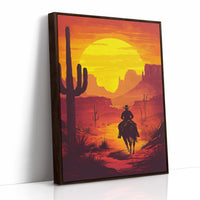 AL0007 - Brown Framed Canvas image 1