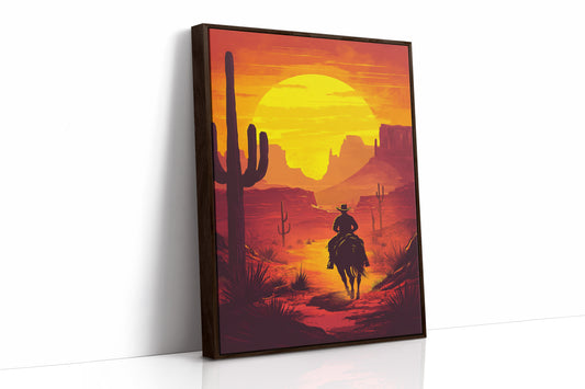 AL0007 - Brown Framed Canvas image 1
