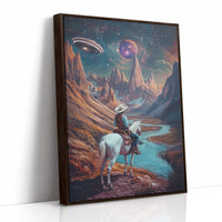 AL0008 - Brown Framed Canvas image 1
