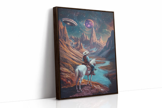 AL0008 - Brown Framed Canvas image 1