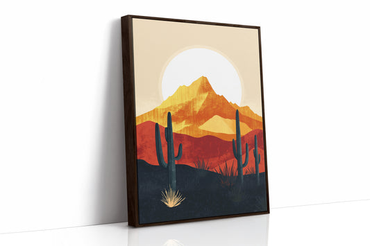 AL0017 - Brown Framed Canvas image 1