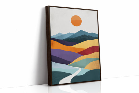 AL0018 - Brown Framed Canvas image 1