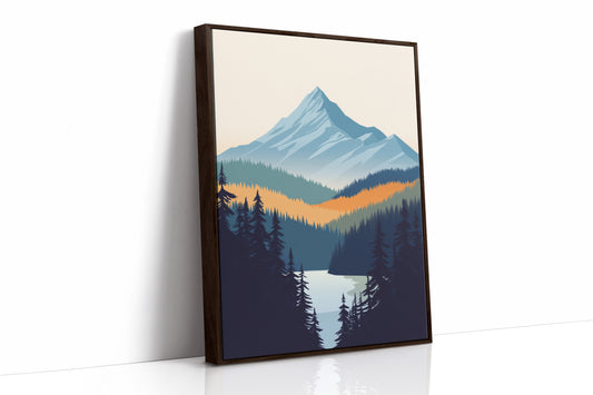 AL0019 - Brown Framed Canvas image 1