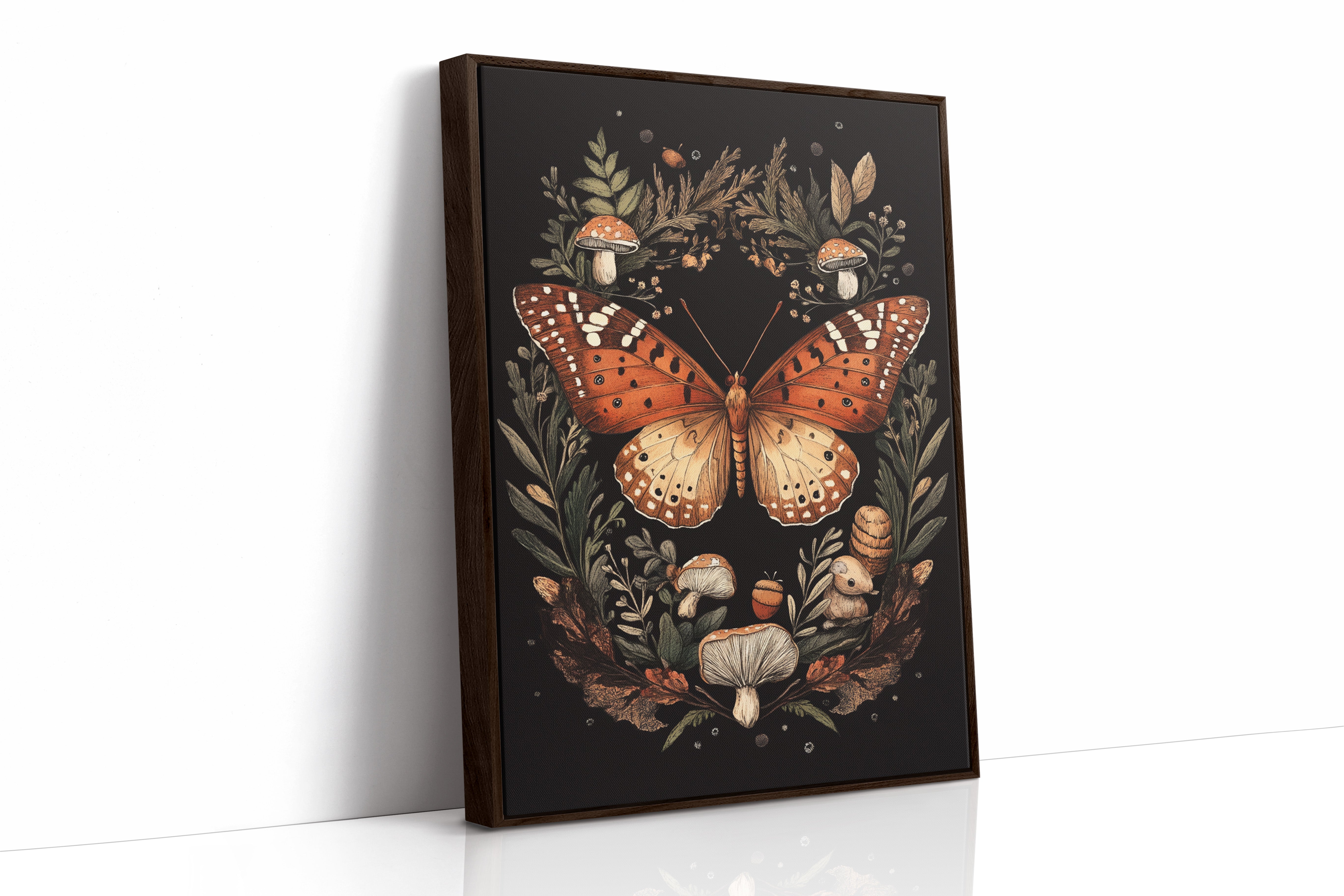 AL0026 - Premium Art Print - Brown Framed Canvas image 1