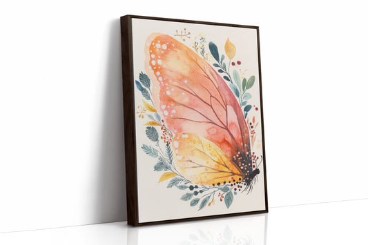 AL0027 - Premium Art Print - Brown Framed Canvas image 1