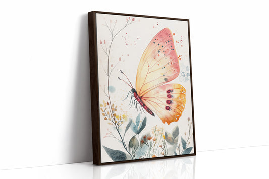 AL0028 - Premium Art Print - Brown Framed Canvas image 1