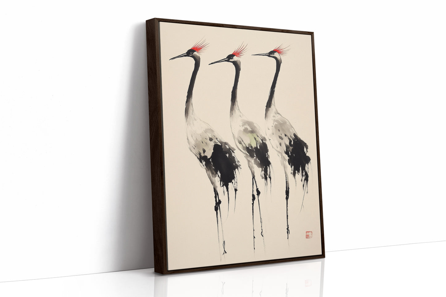 AL0030 - Premium Art Print - Brown Framed Canvas image 1