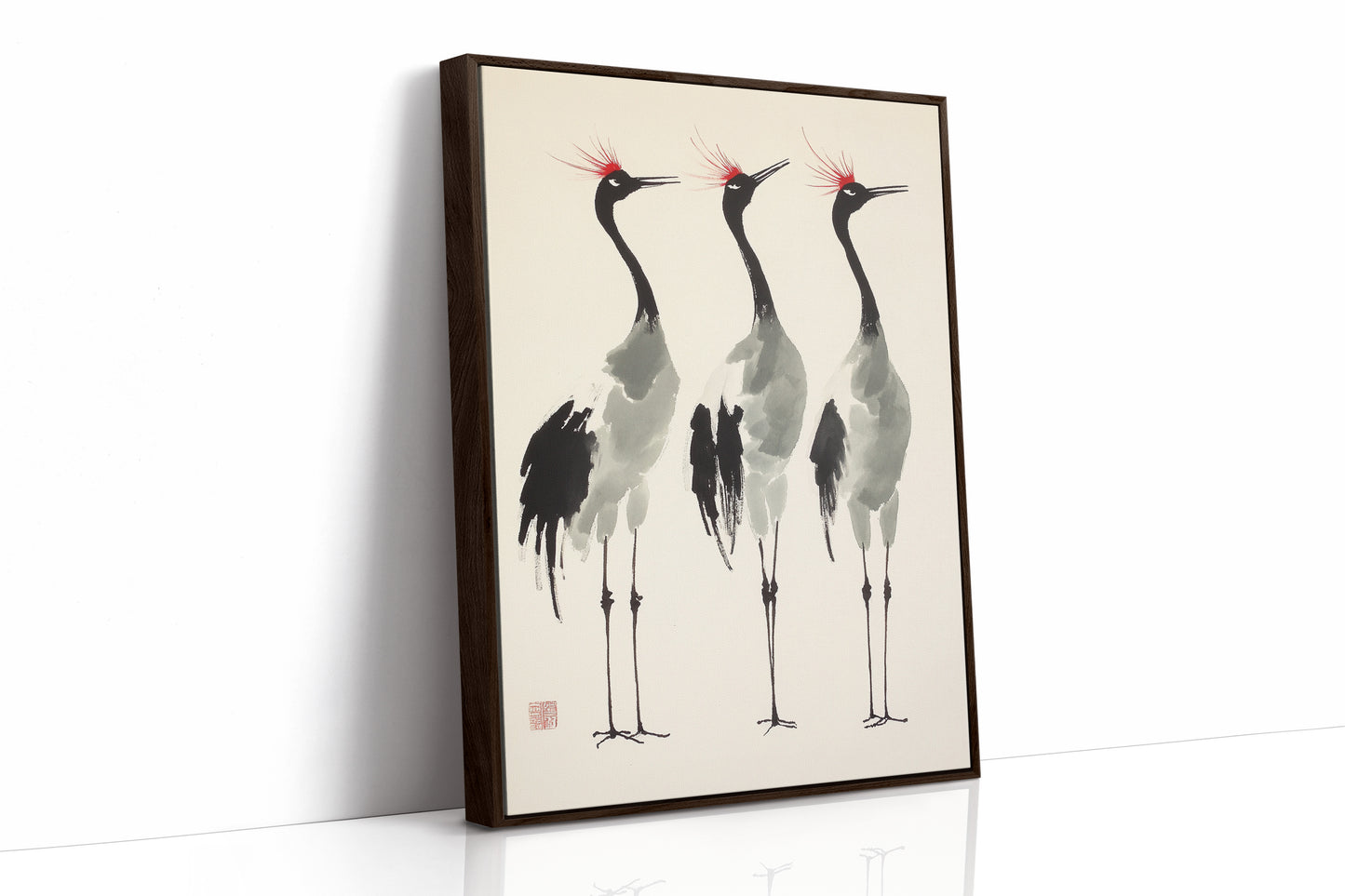 AL0031 - Premium Art Print - Brown Framed Canvas image 1