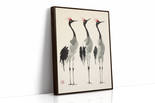 AL0031 - Premium Art Print - Brown Framed Canvas image 1