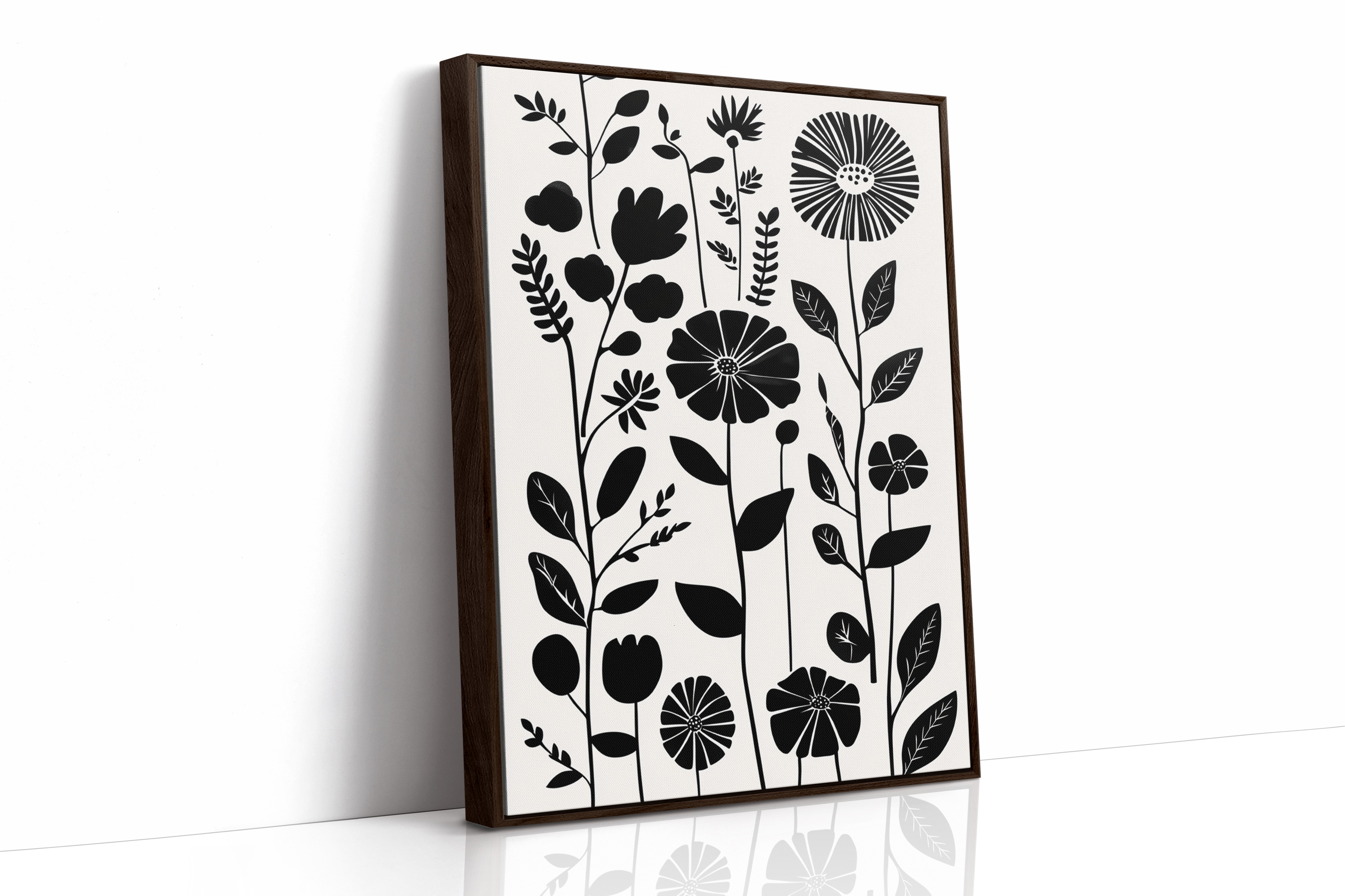 AL0032 - Premium Art Print - Brown Framed Canvas image 1