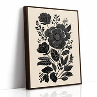 AL0033 - Premium Art Print - Brown Framed Canvas image 1
