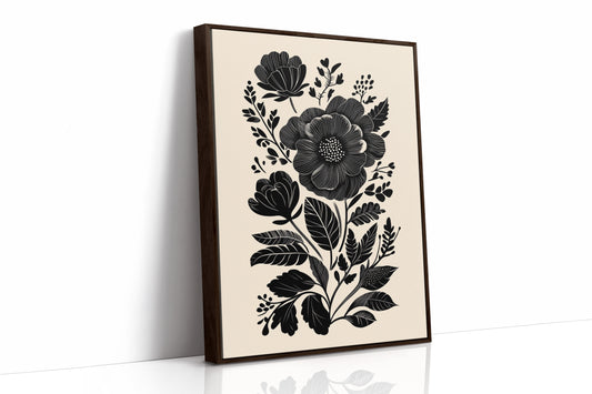 AL0033 - Premium Art Print - Brown Framed Canvas image 1