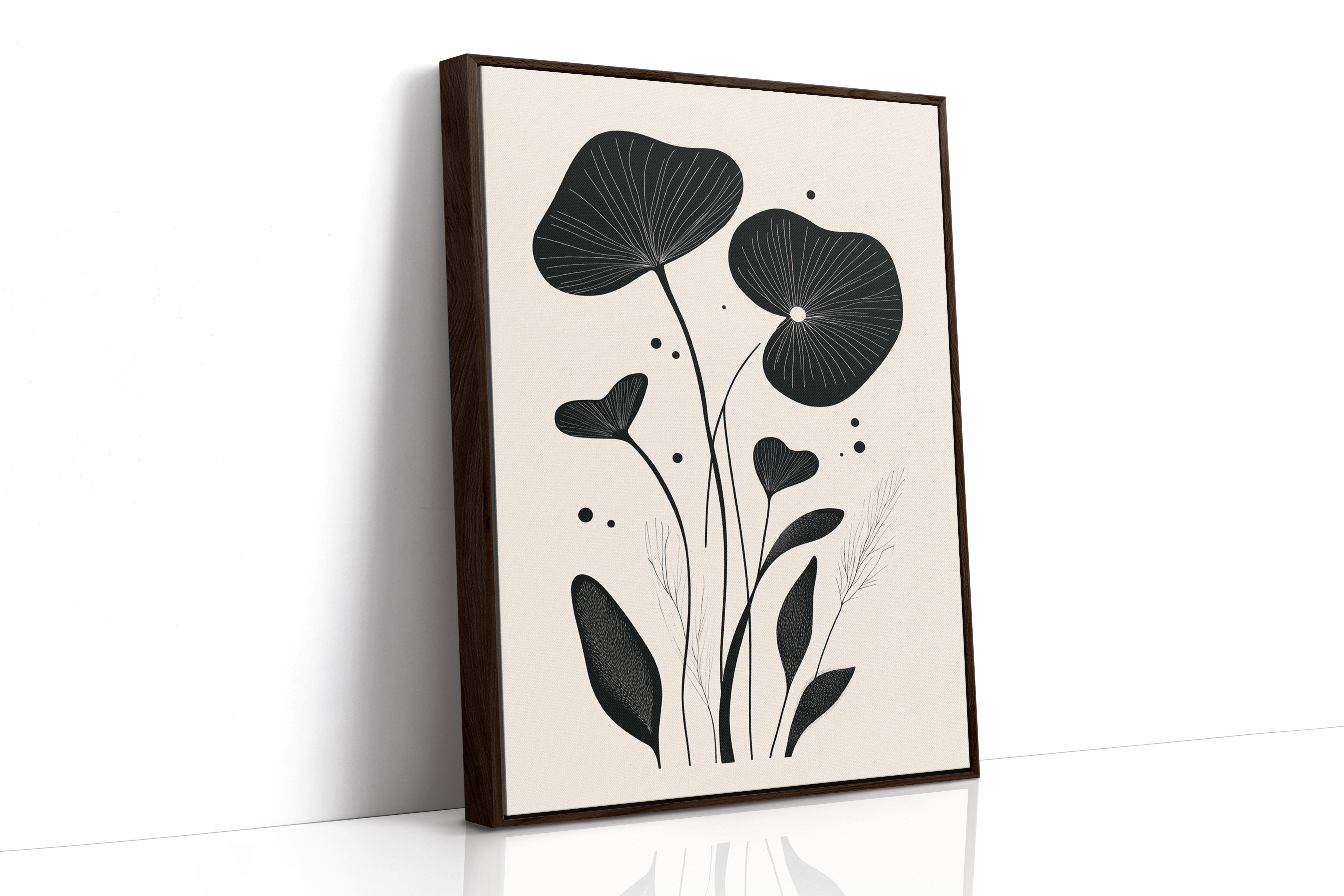 AL0034 - Premium Art Print - Brown Framed Canvas image 1