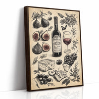 AL0035 - Premium Art Print - Brown Framed Canvas image 1